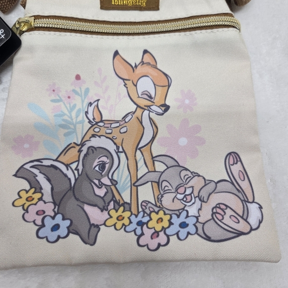 Loungefly Disney Bambi Thumper Flower Passport Crossbody Bag NWT Hot Topic - Picture 2 of 13